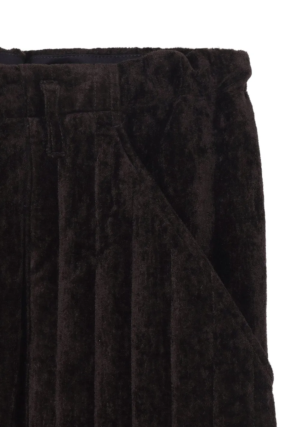Linen Velvet Out Pocket Padded Pants
