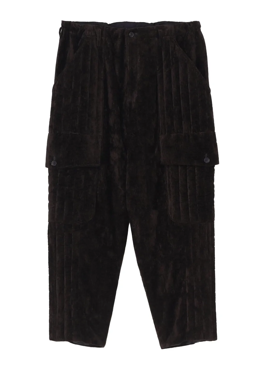 Linen Velvet Out Pocket Padded Pants