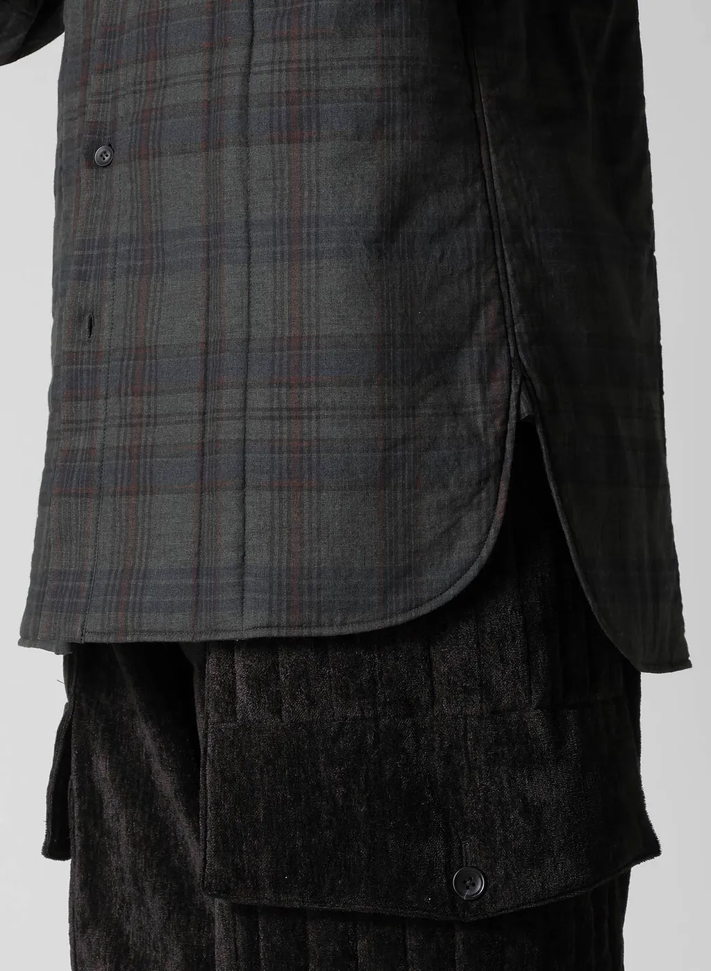Madras Ink Plaid Padded Blouse