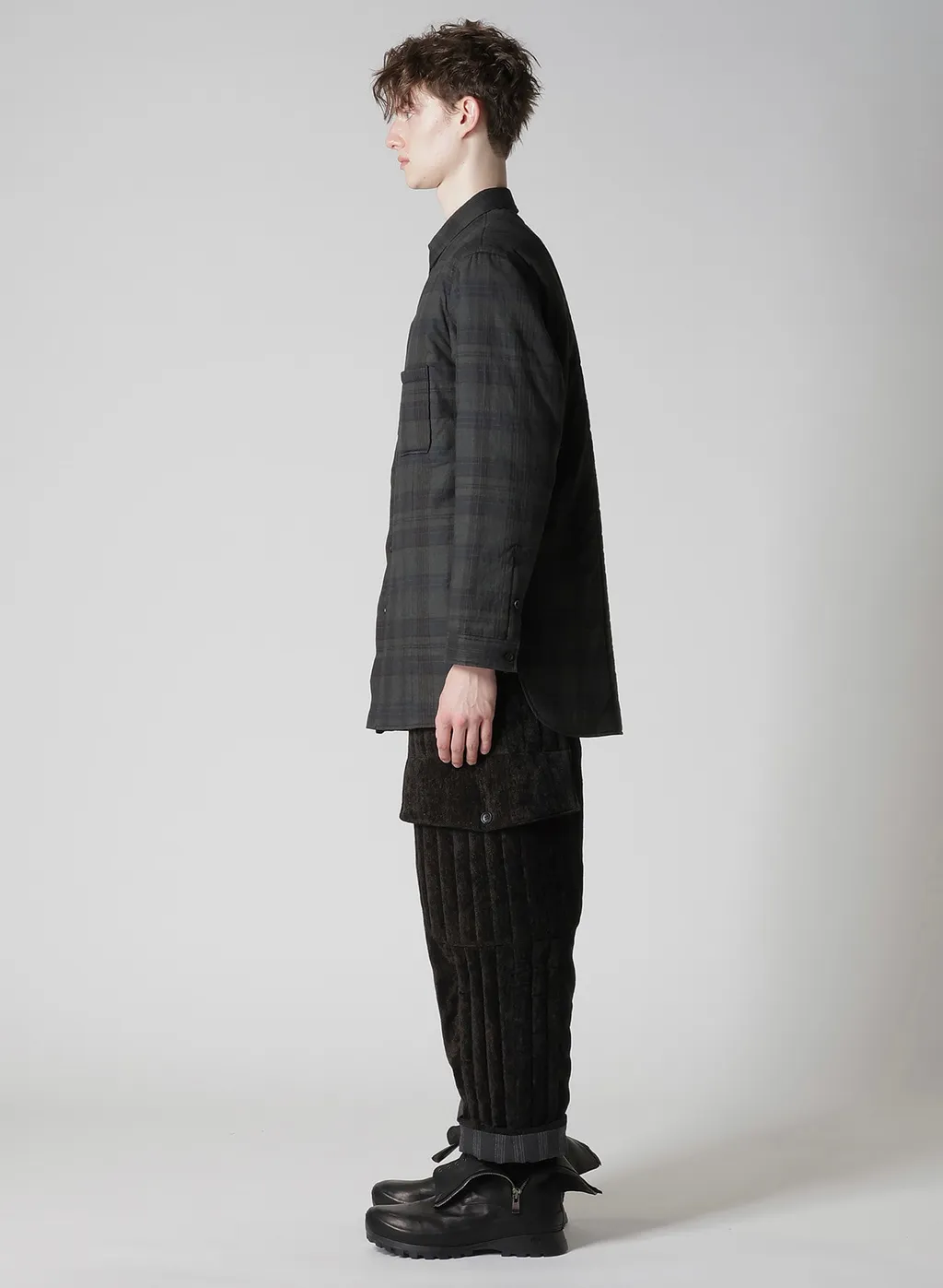 Madras Ink Plaid Padded Blouse