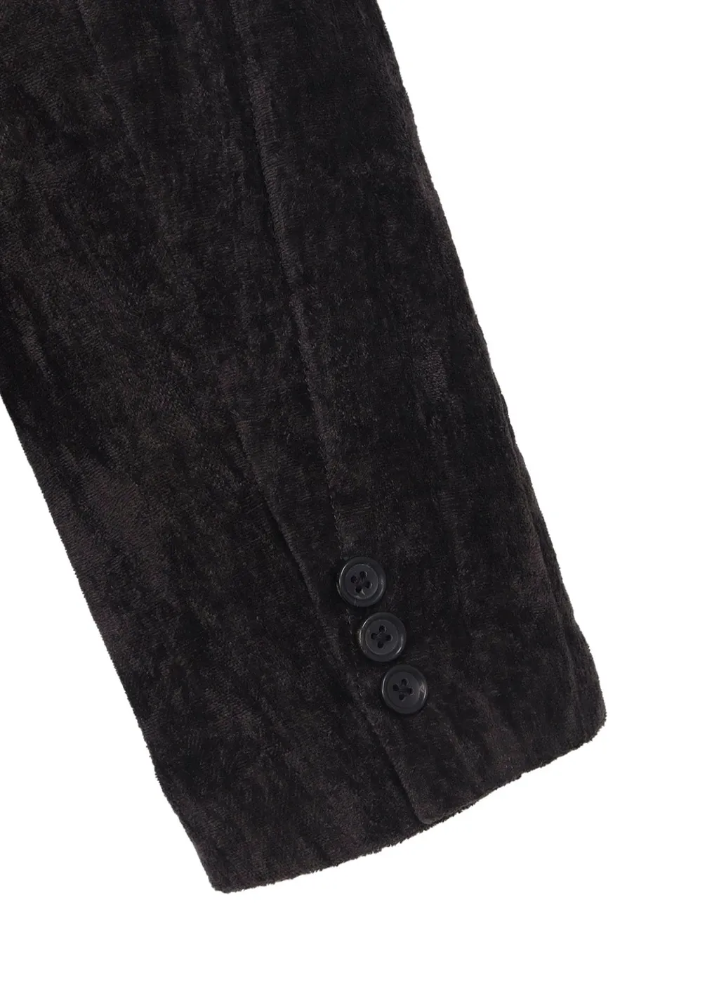 Linen Velvet Tab Detail Paded Jacket