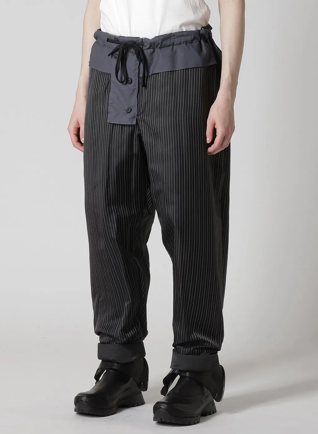 Color Adjustment Printed Padded Pants