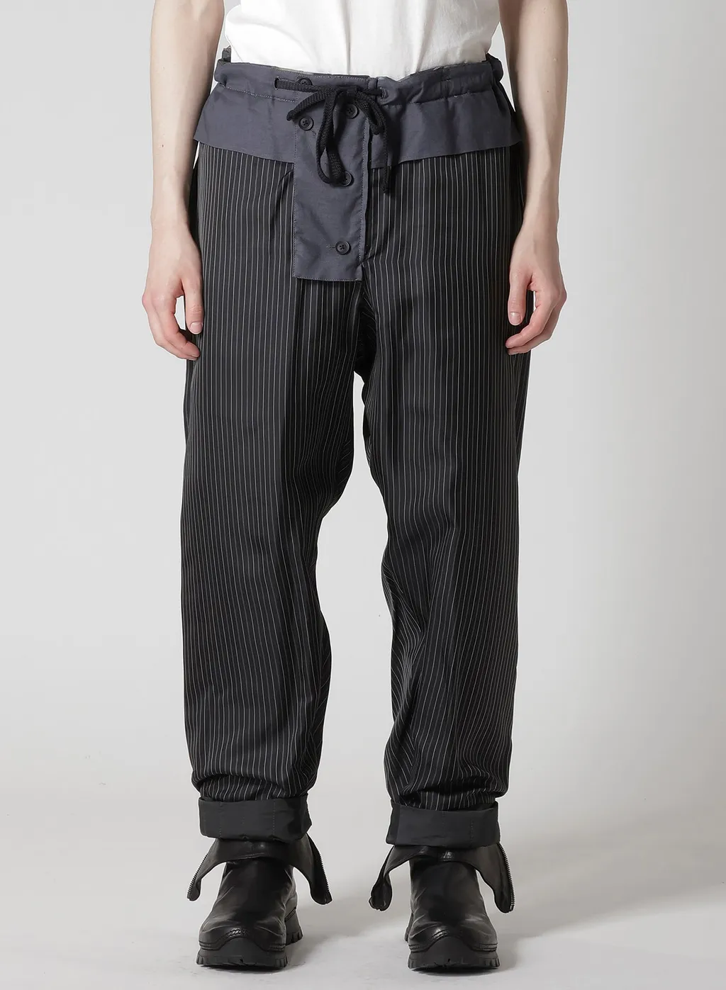 Color Adjustment Printed Padded Pants