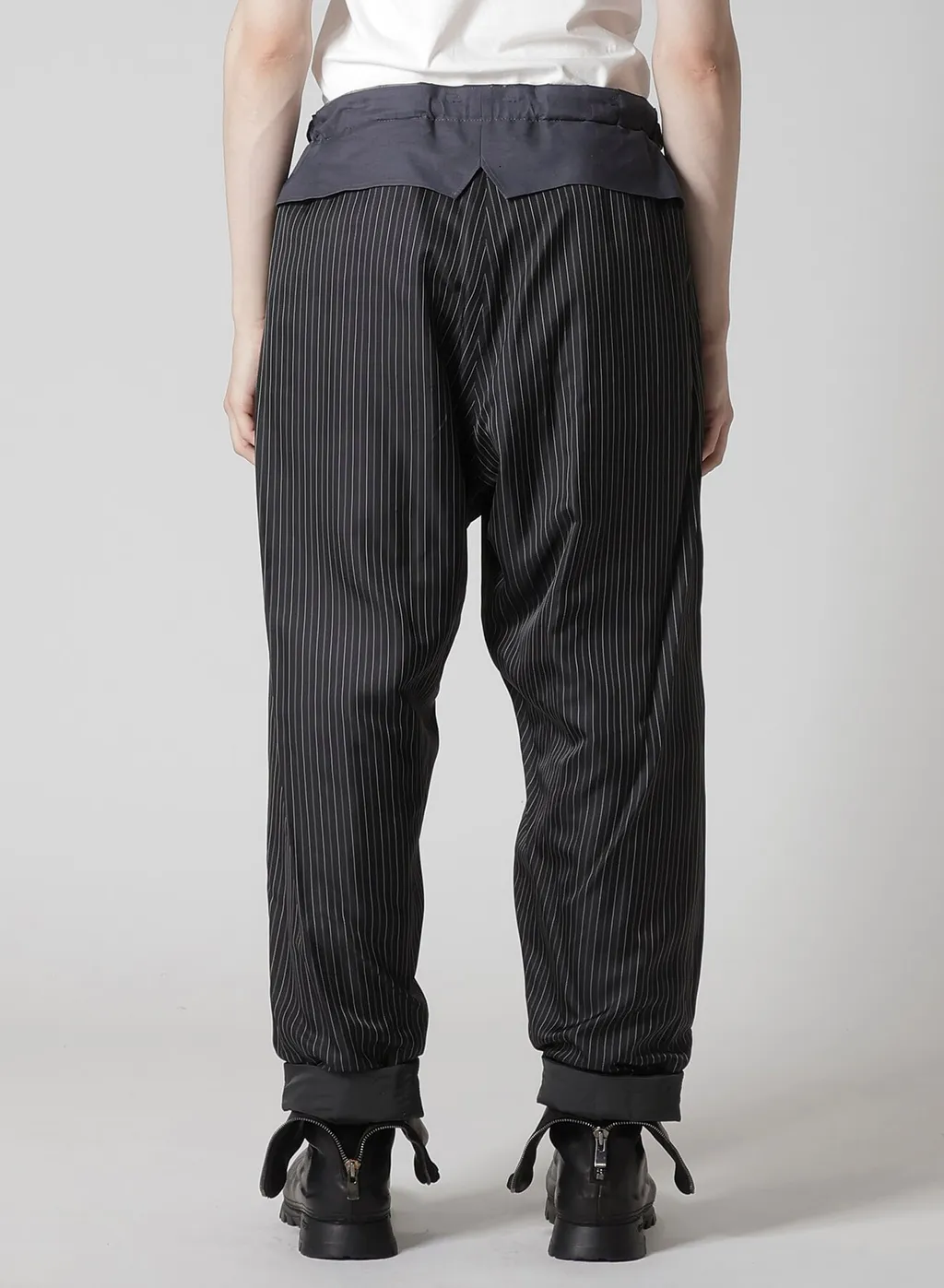 Color Adjustment Printed Padded Pants