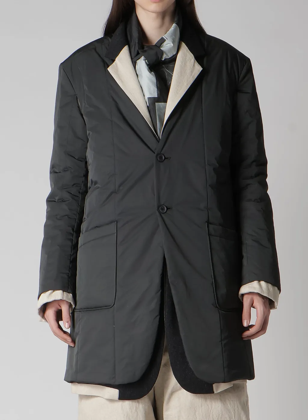 Color Combination Jacket With Liner