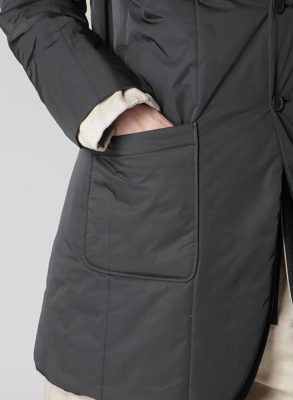 Color Combination Jacket With Liner