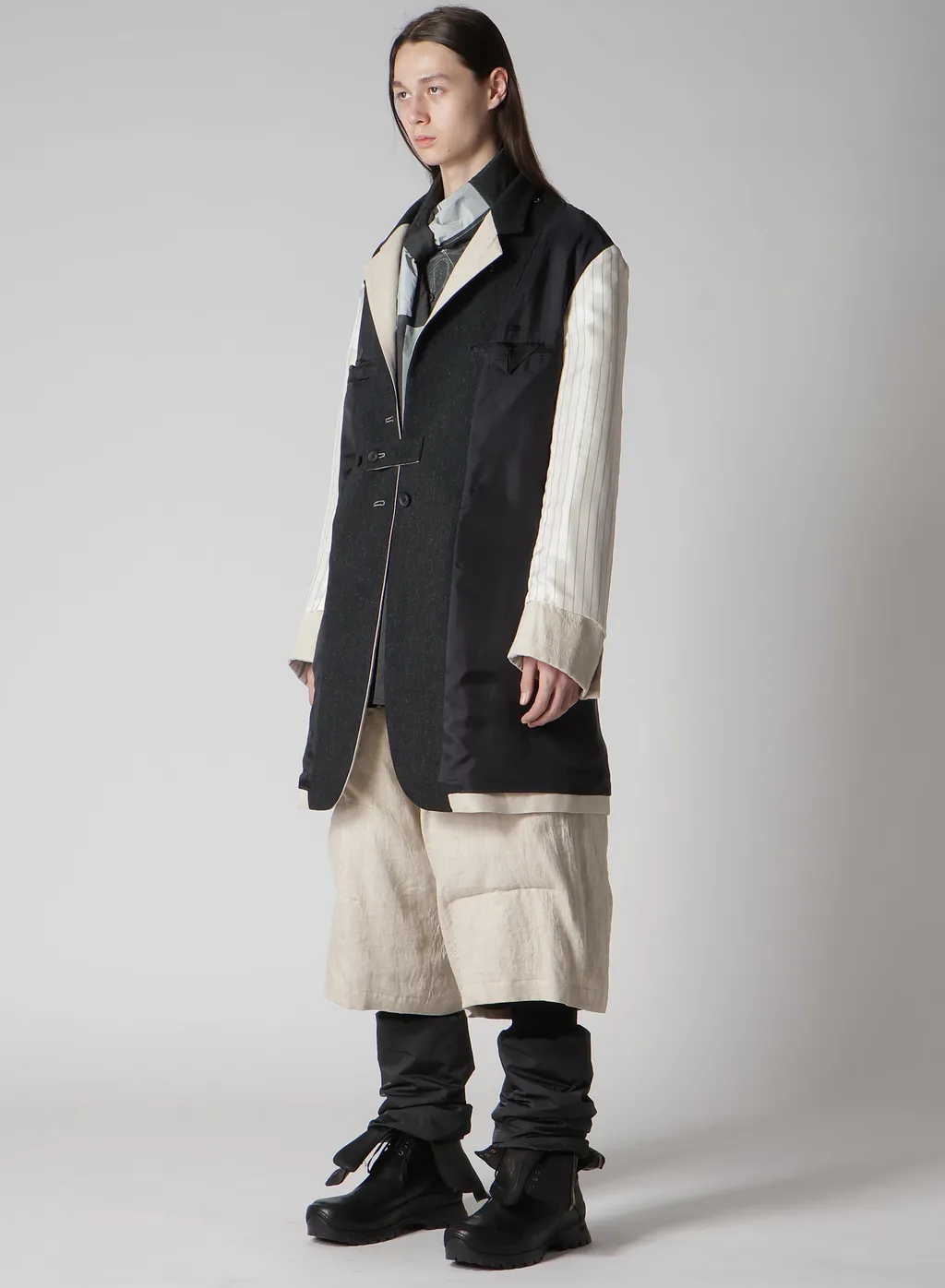 Color Combination Jacket With Liner
