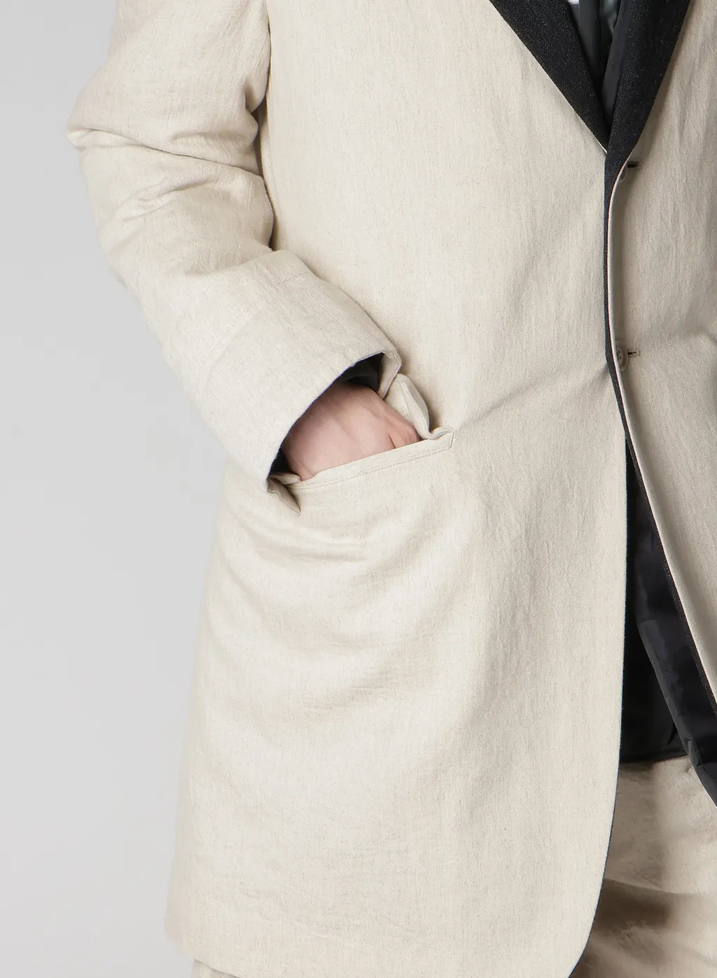 Color Combination Jacket With Liner