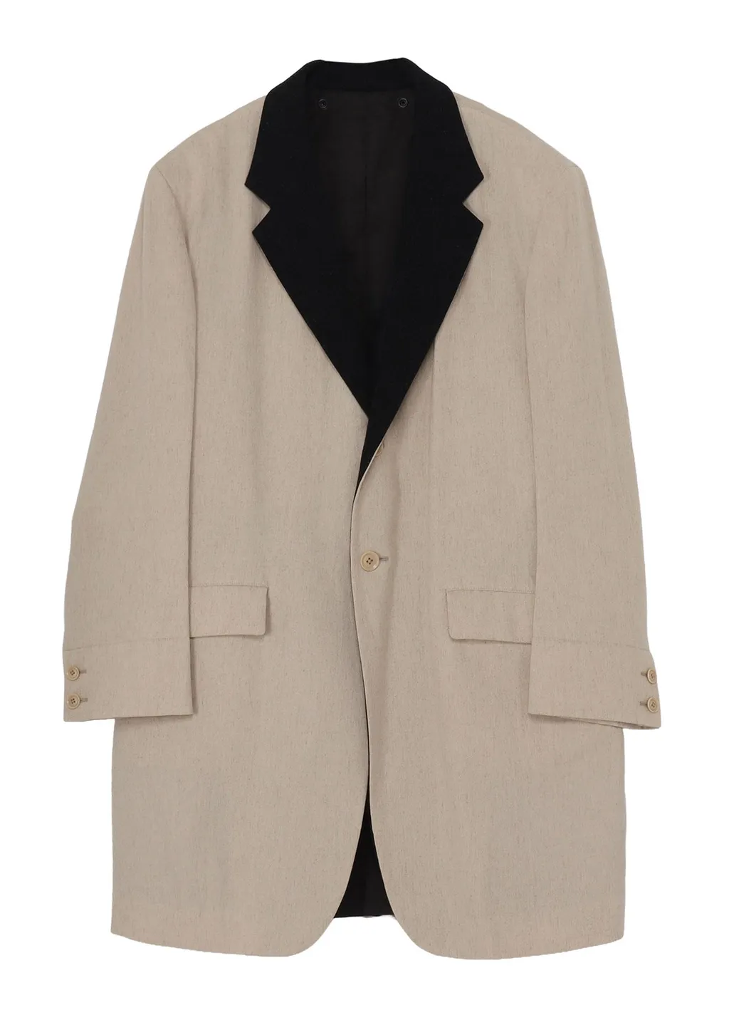 Color Combination Jacket With Liner