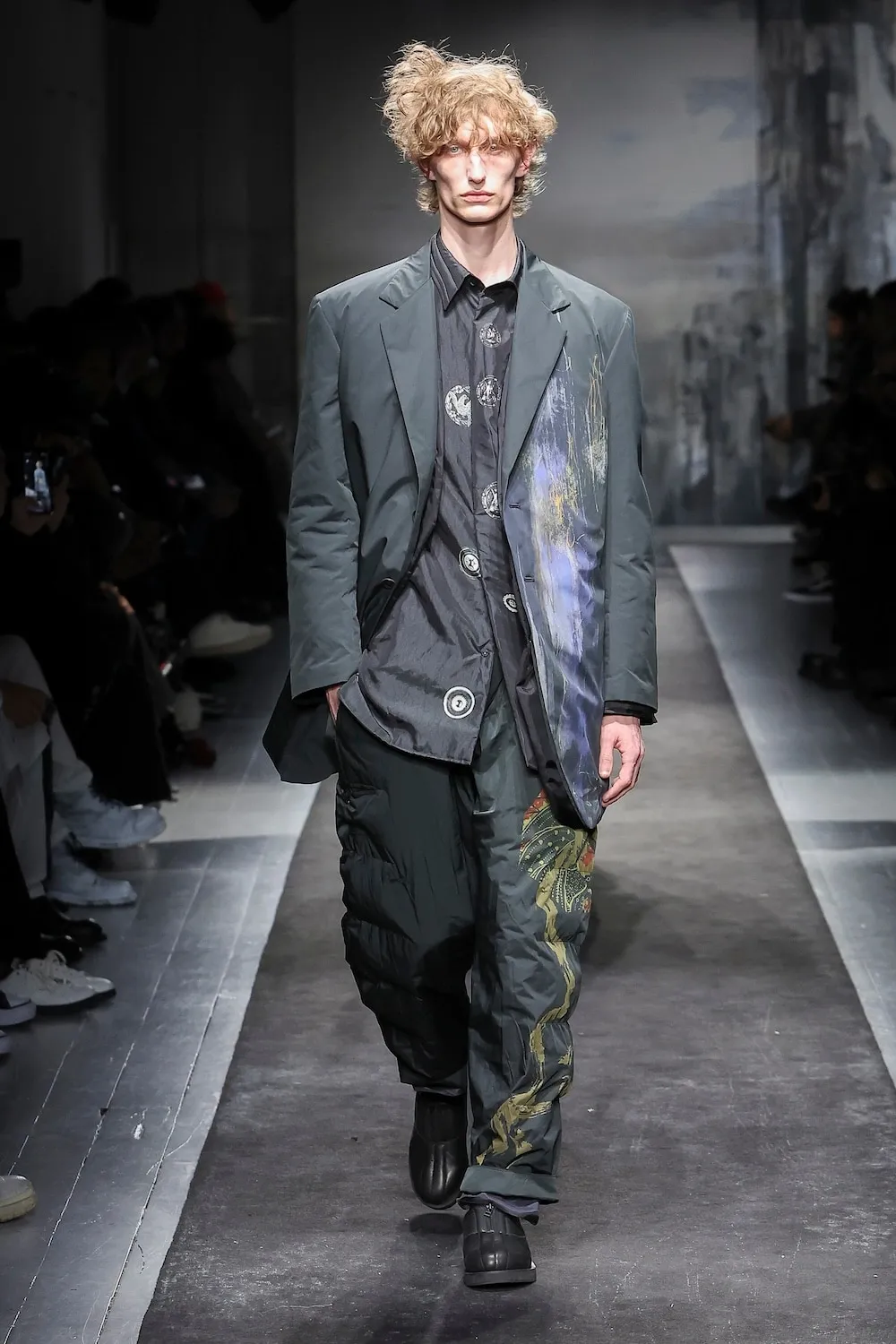 Moyamoya Hazy Printed Jacket With Liner