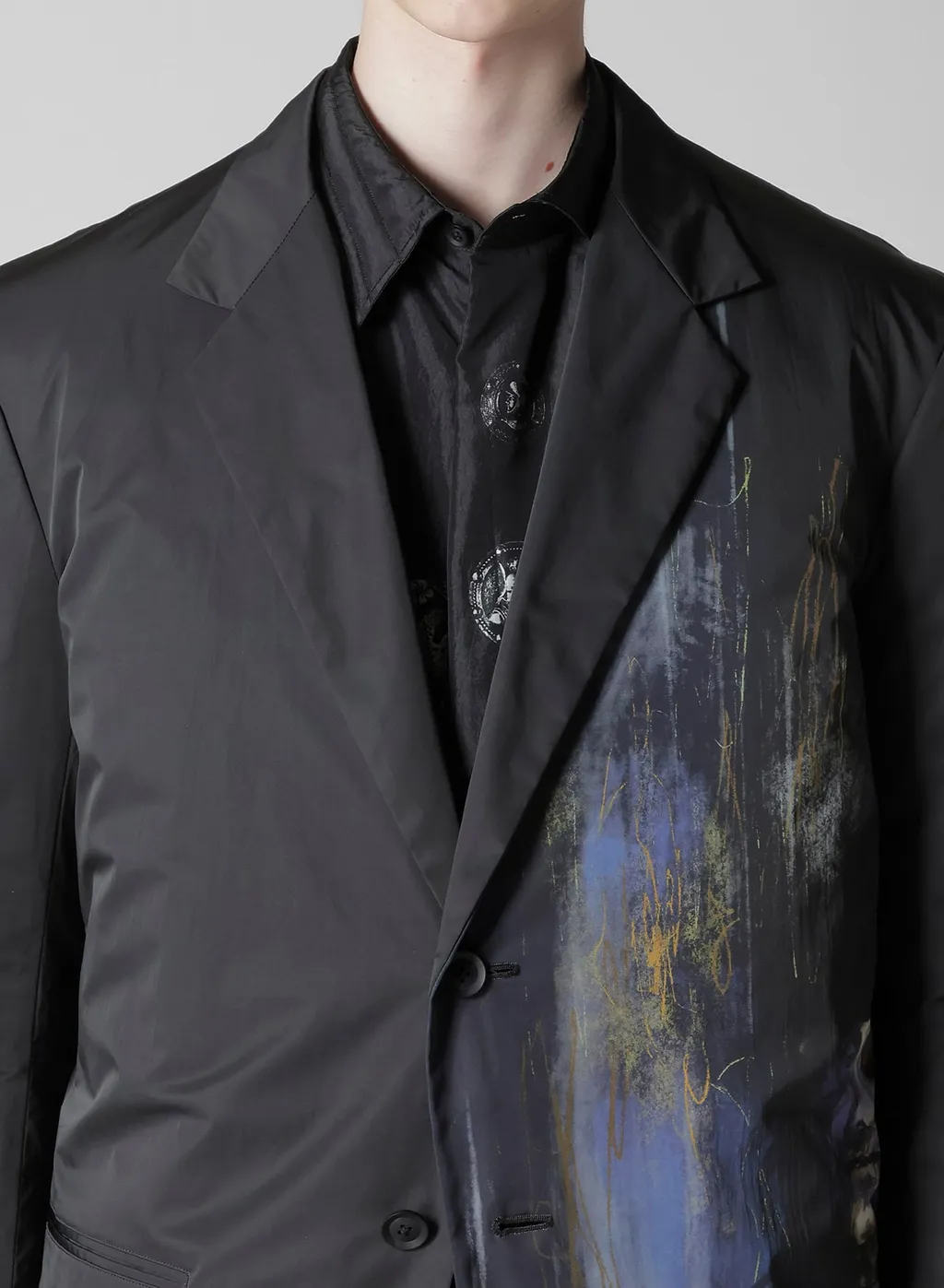 Moyamoya Hazy Printed Jacket With Liner