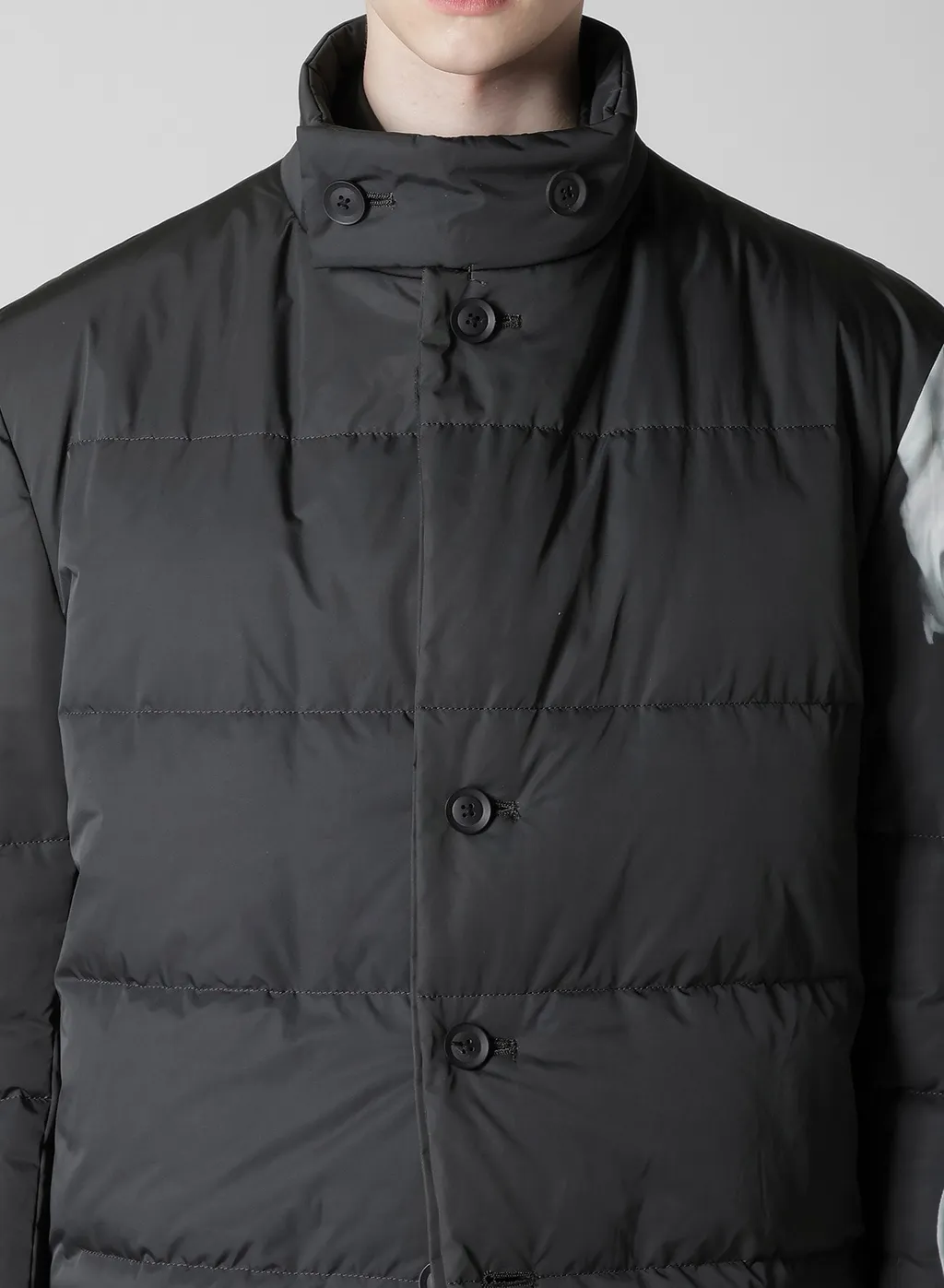 Back Printed Horizontal Padded Stand Jacket