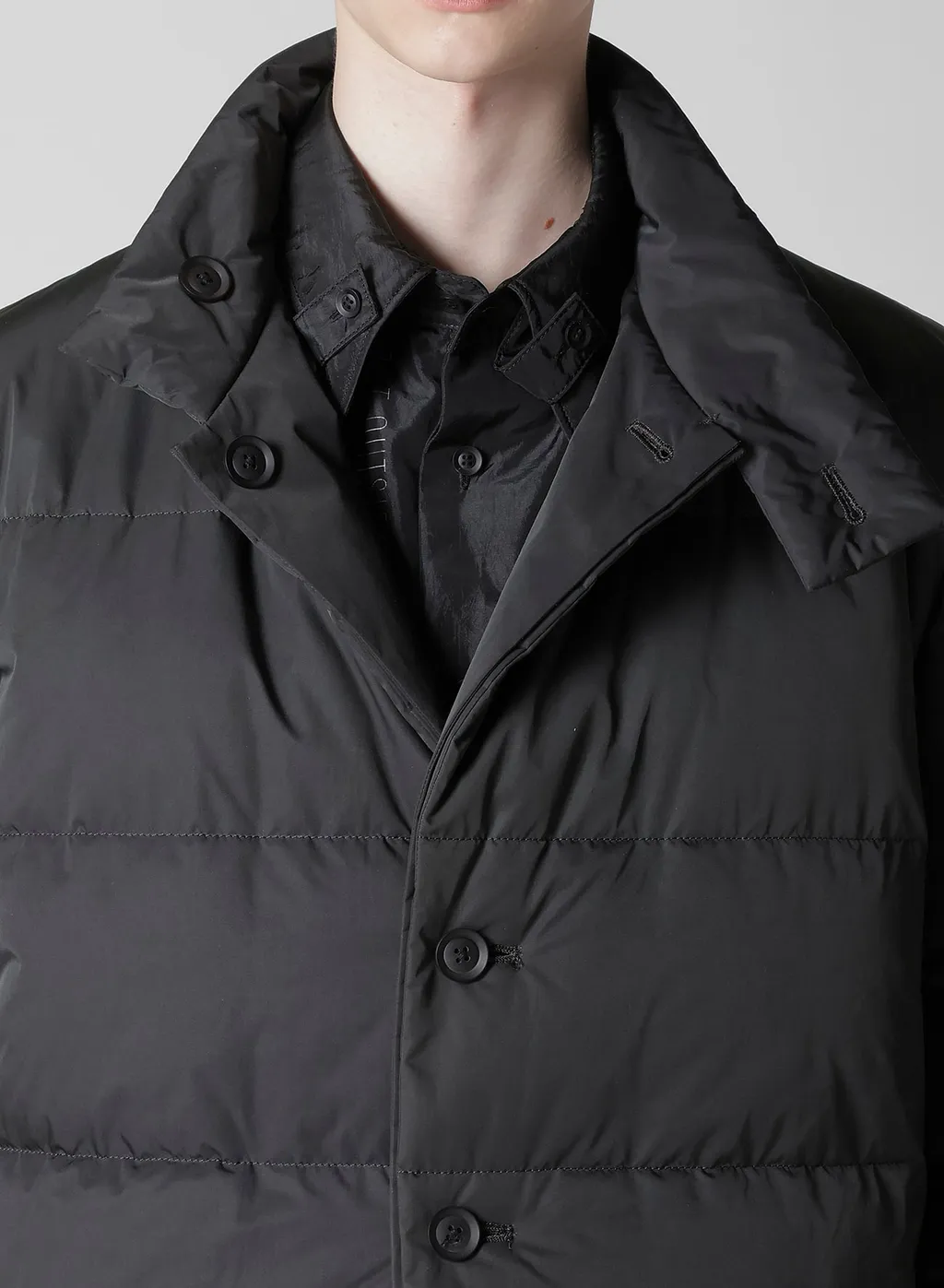 Back Printed Horizontal Padded Stand Jacket