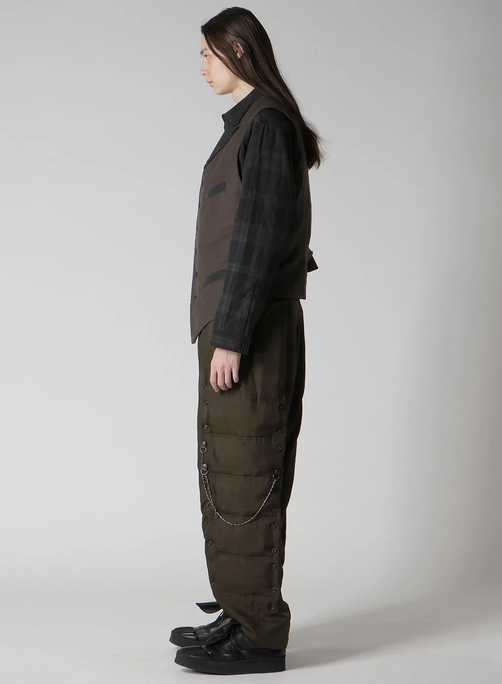 Cotton Linen Double Vest With Liner