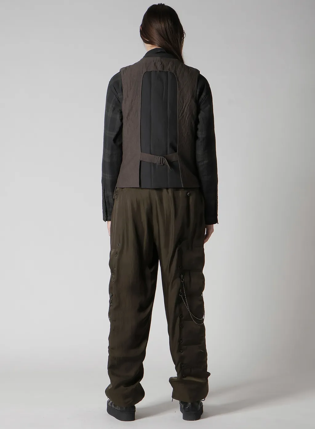 Cotton Linen Double Vest With Liner