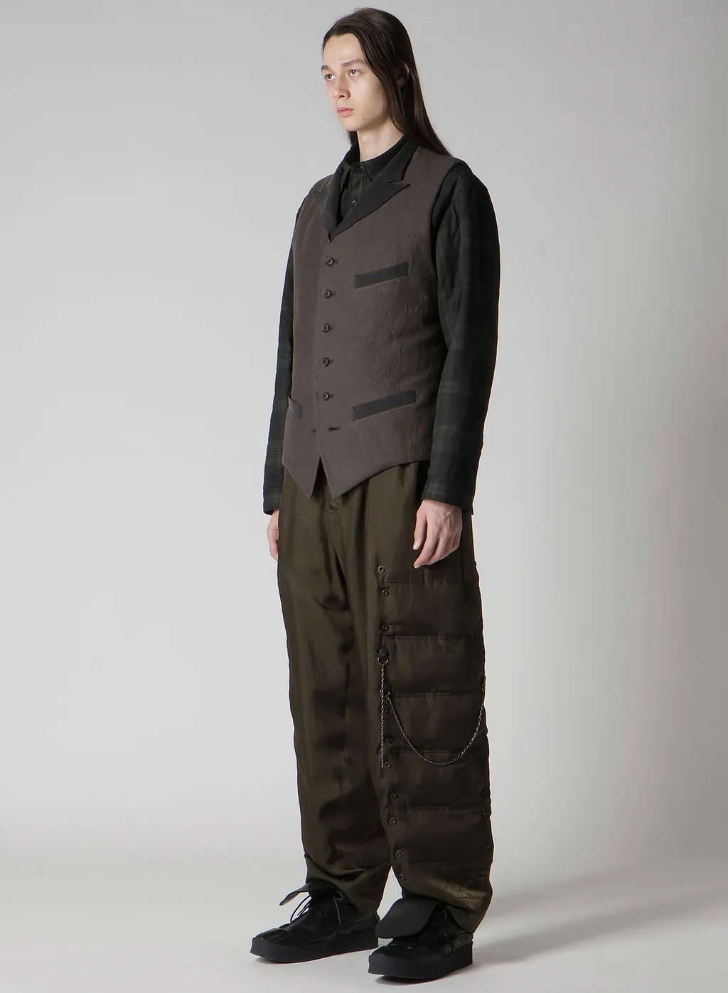 Cotton Linen Double Vest With Liner