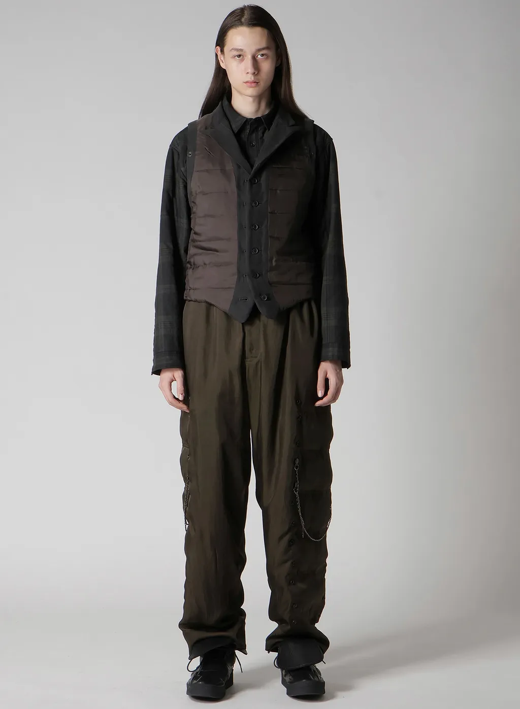 Cotton Linen Double Vest With Liner