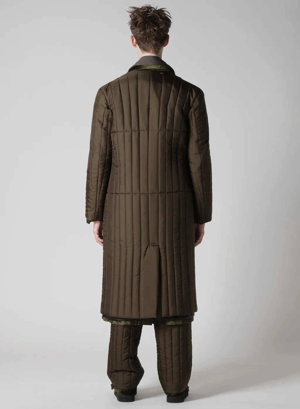 Bell Khaki 4 Buttons Long Jacket With Liner
