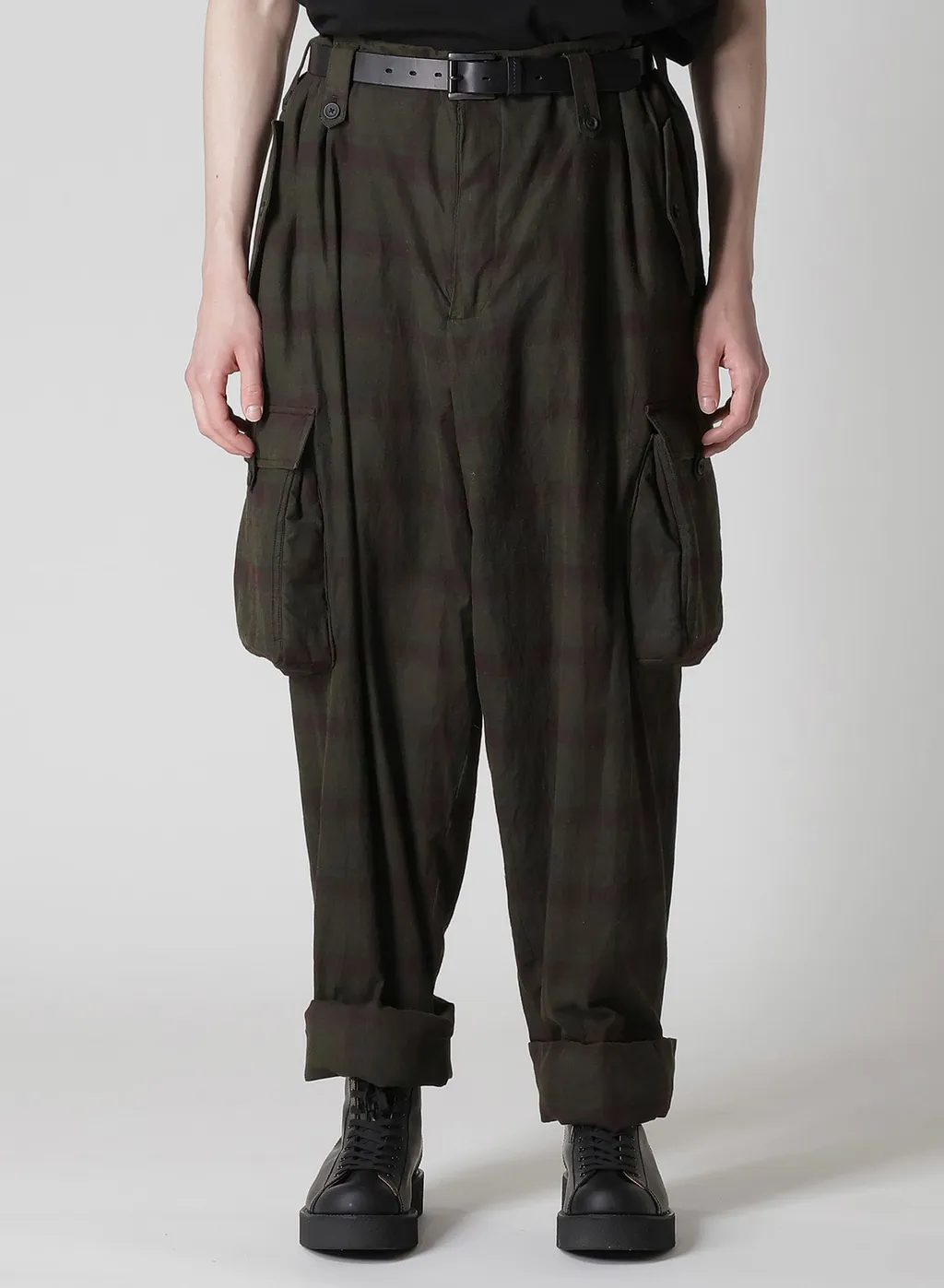 I Madras Ink-D Plaid Gusset Pkt Pants