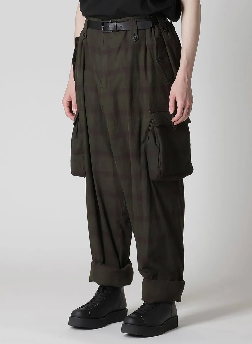 I Madras Ink-D Plaid Gusset Pkt Pants