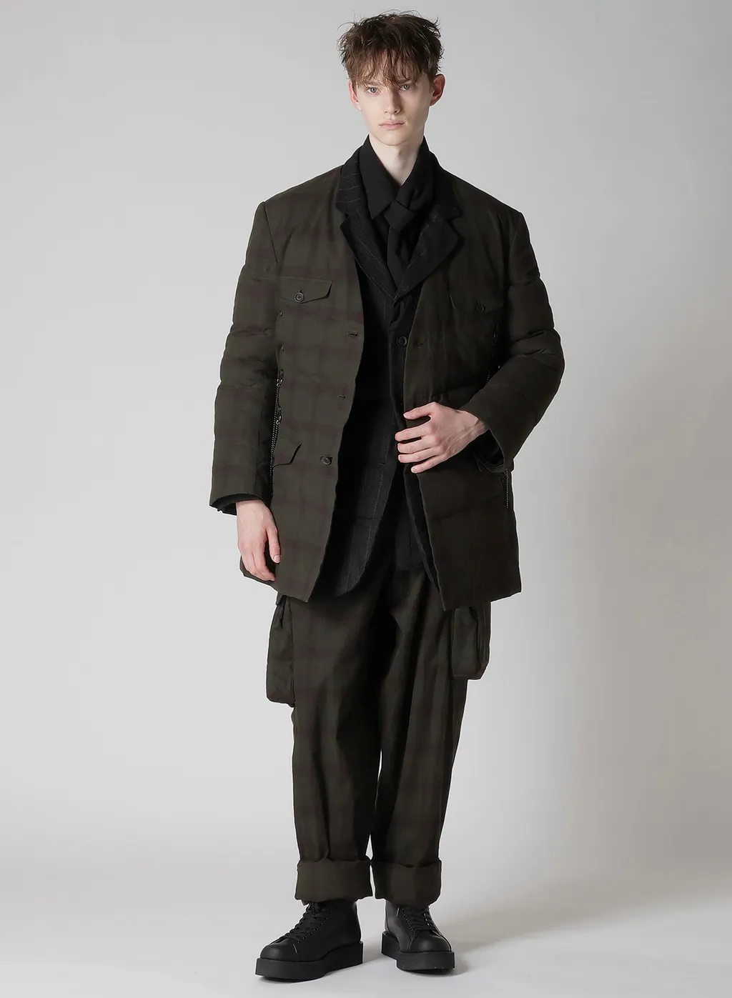 I Madras Ink-D Plaid Gusset Pkt Pants