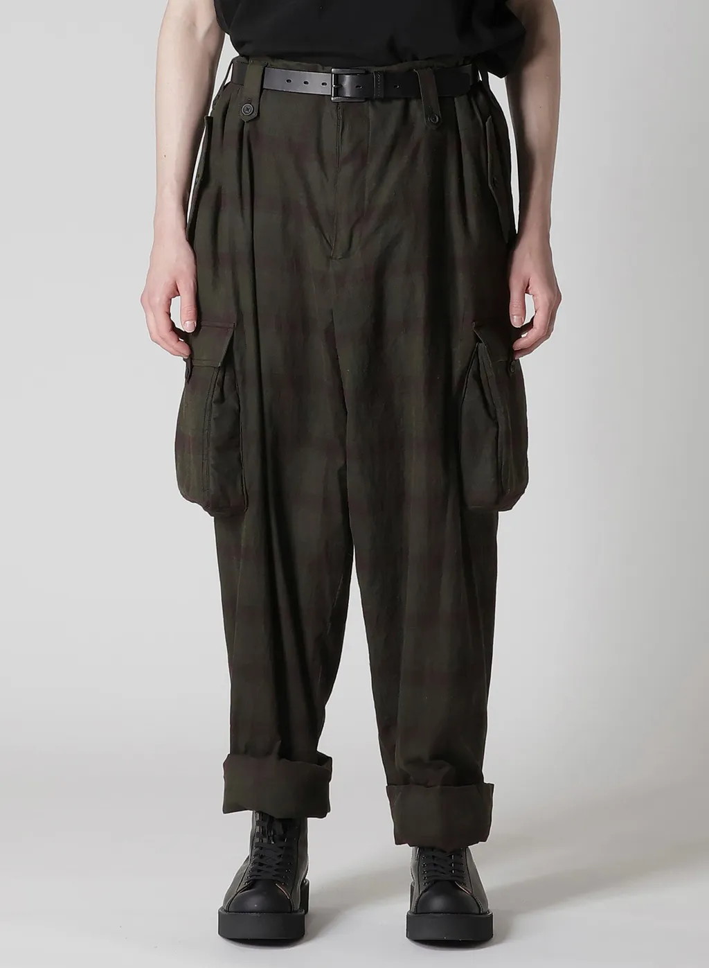 I Madras Ink-D Plaid Gusset Pkt Pants