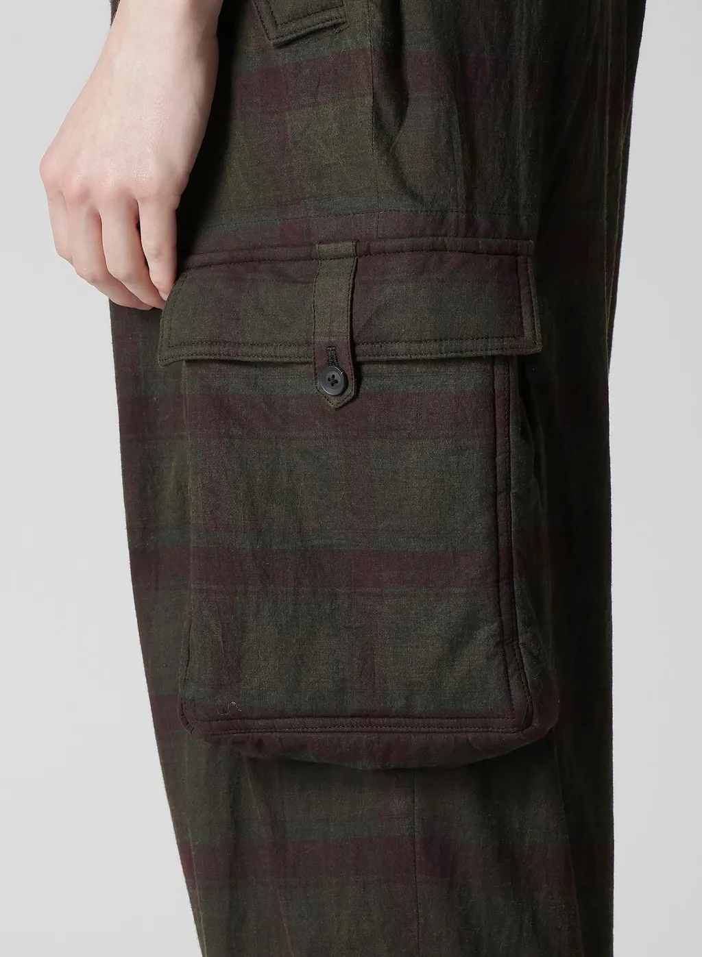 I Madras Ink-D Plaid Gusset Pkt Pants
