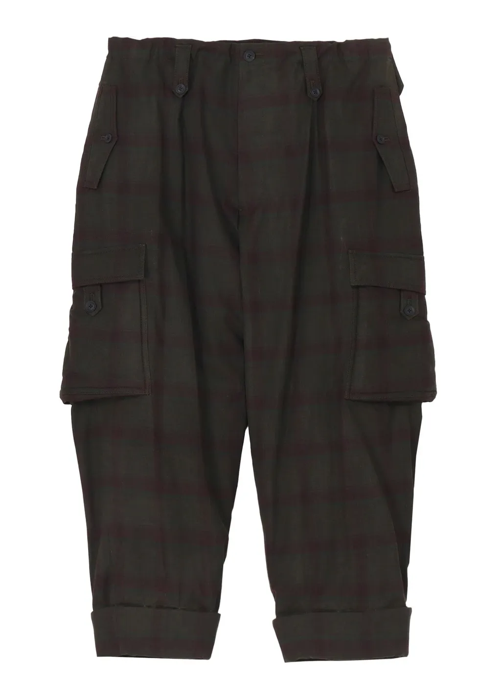 I Madras Ink-D Plaid Gusset Pkt Pants