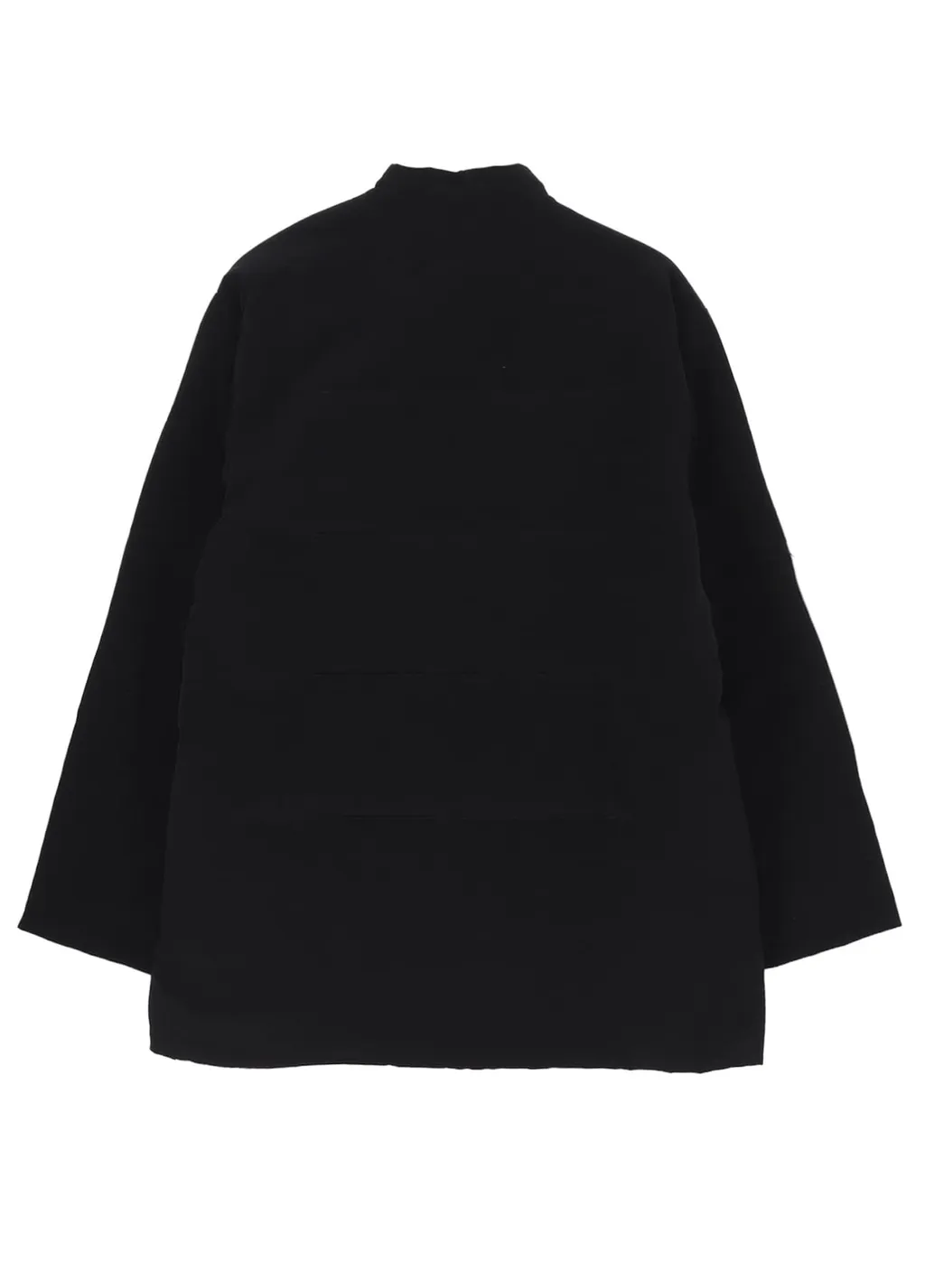 Ta Tuxedo Stand Collar Reversible Padded Blouse