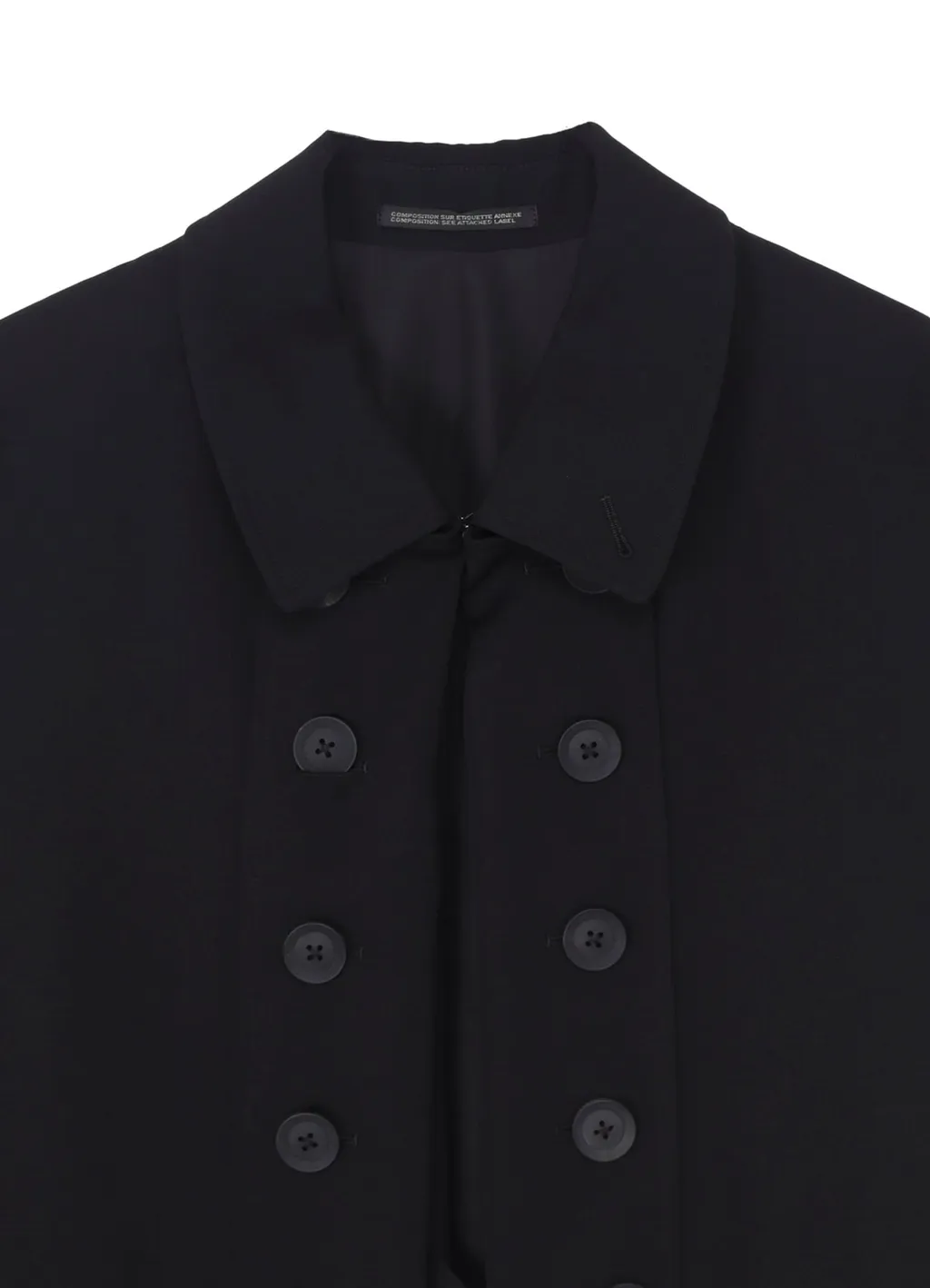 Wool Gabardine Napoleon Long Jacket