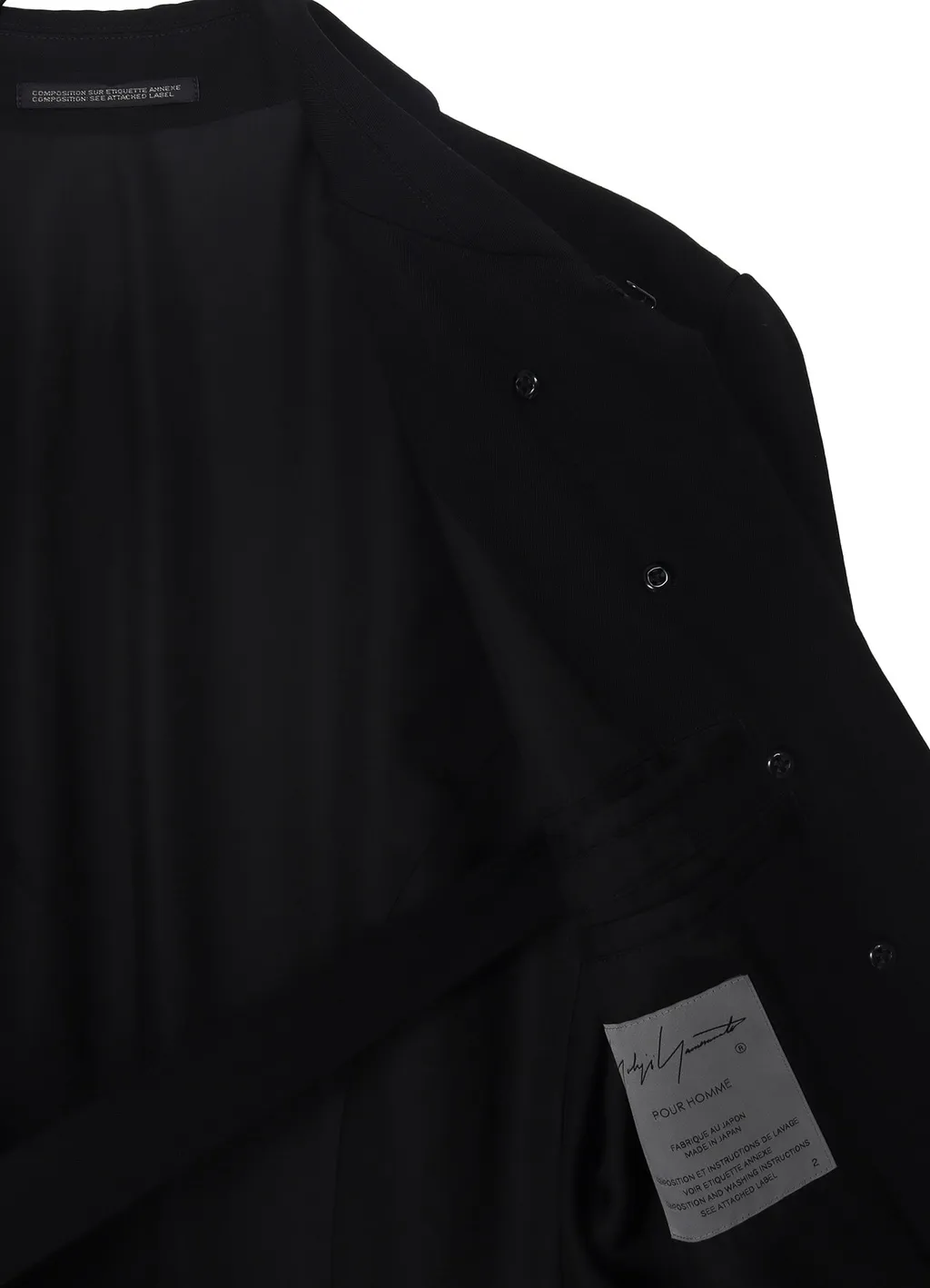 Wool Gabardine Napoleon Long Jacket
