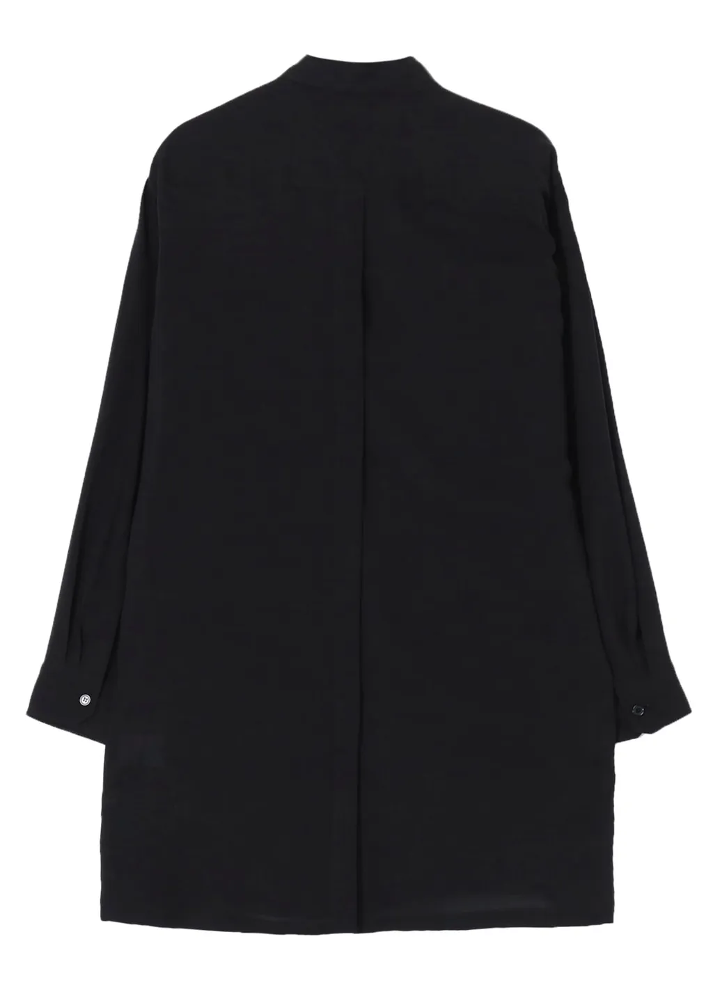 Celllose Lawn Back Open Gather Sleeve Blouse