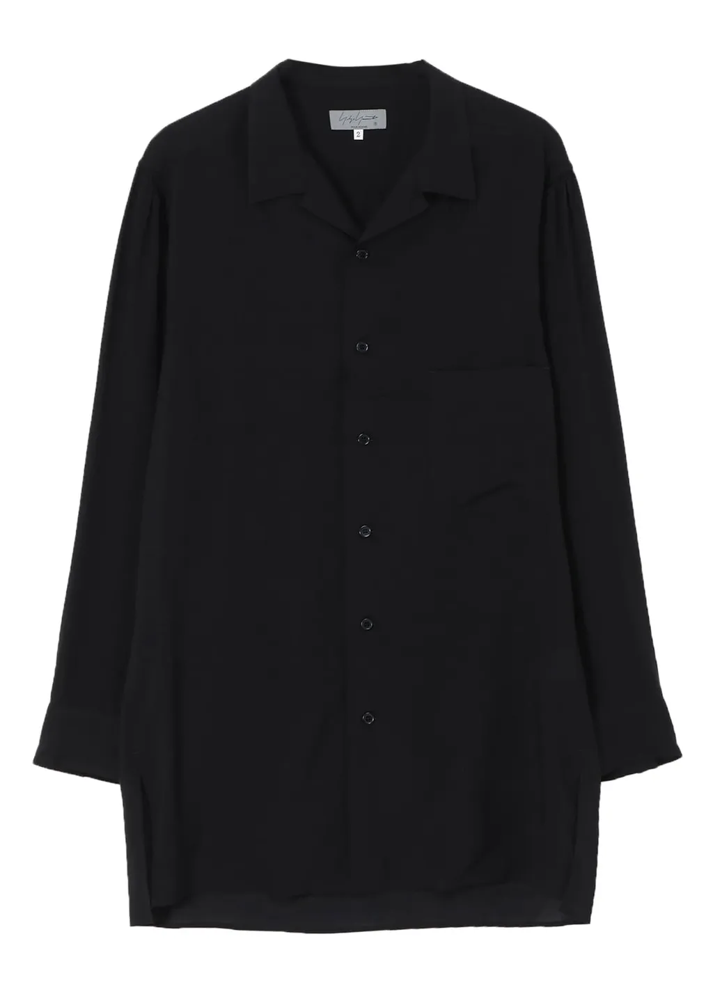 Celllose Lawn Open Collar Blouse
