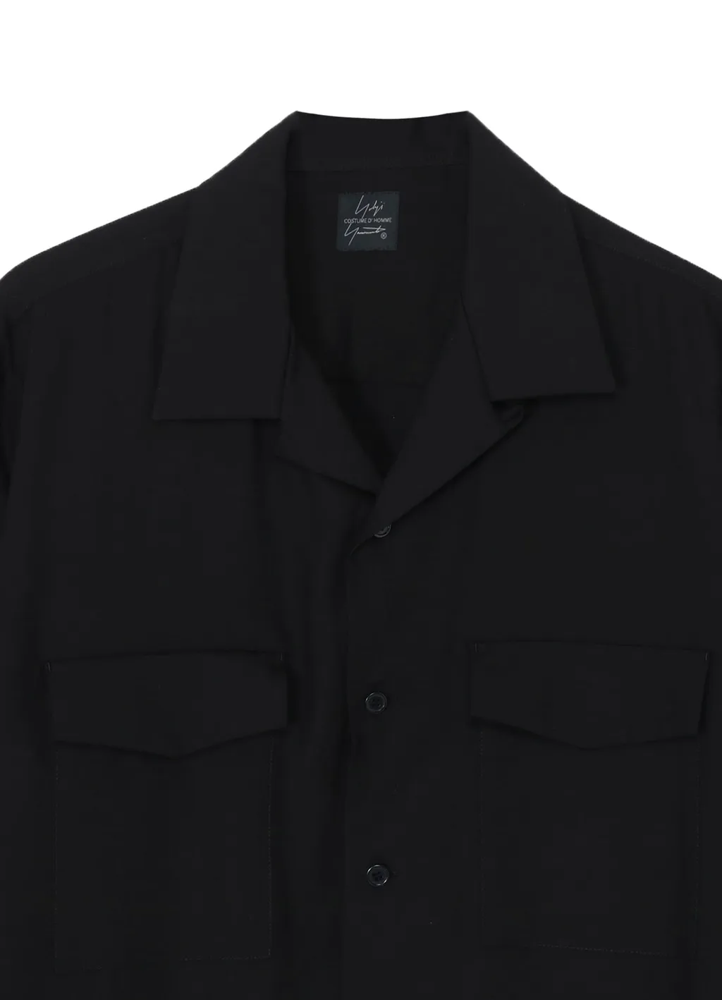 Suit Poplin Cdh Open Collar Shirt