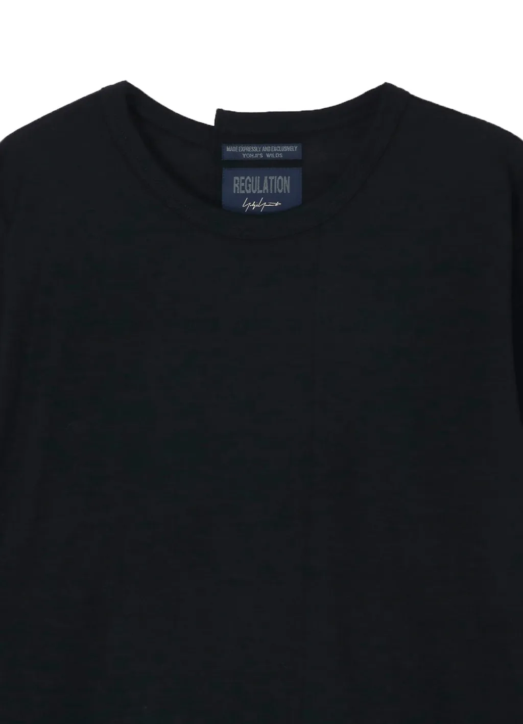 Wool Single Jersey Paneled Round Neck Long Slv T