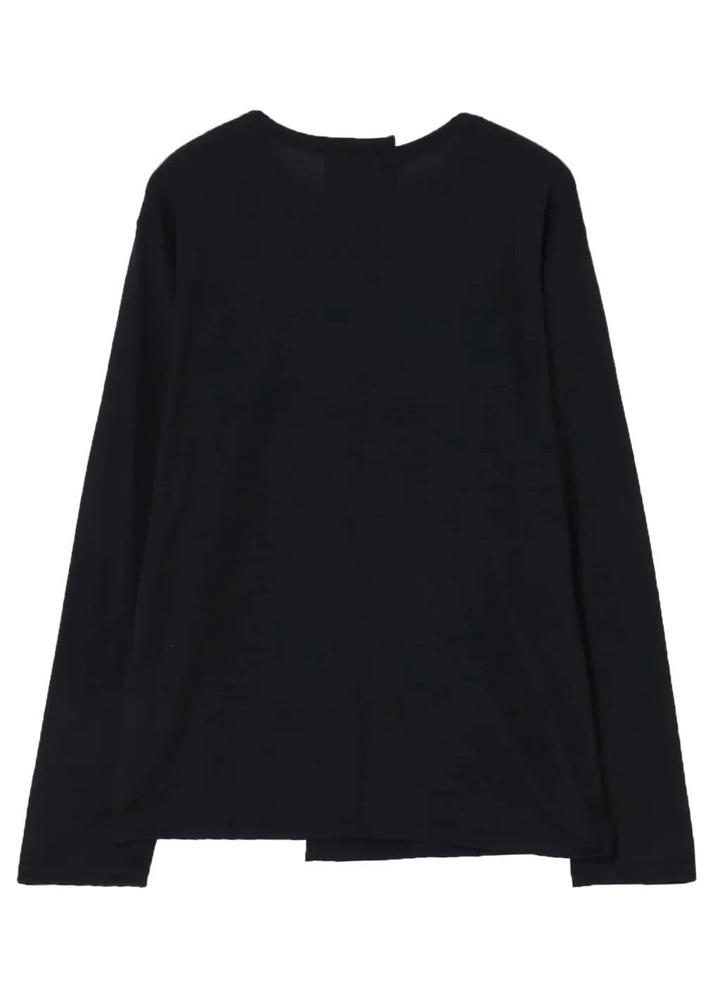 Wool Single Jersey Paneled Round Neck Long Slv T