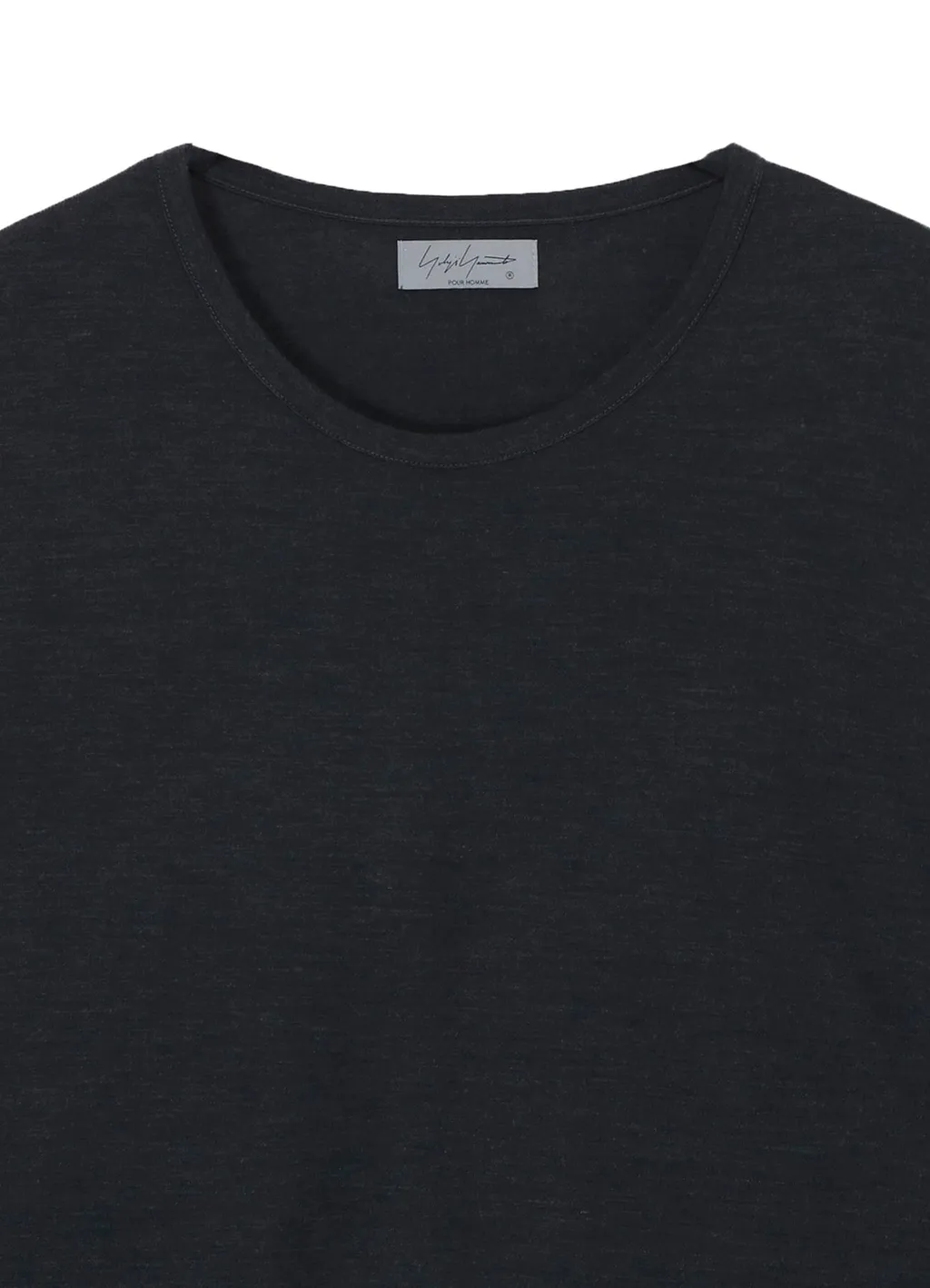 Wool Single Jersey Side Slit Button Detail T