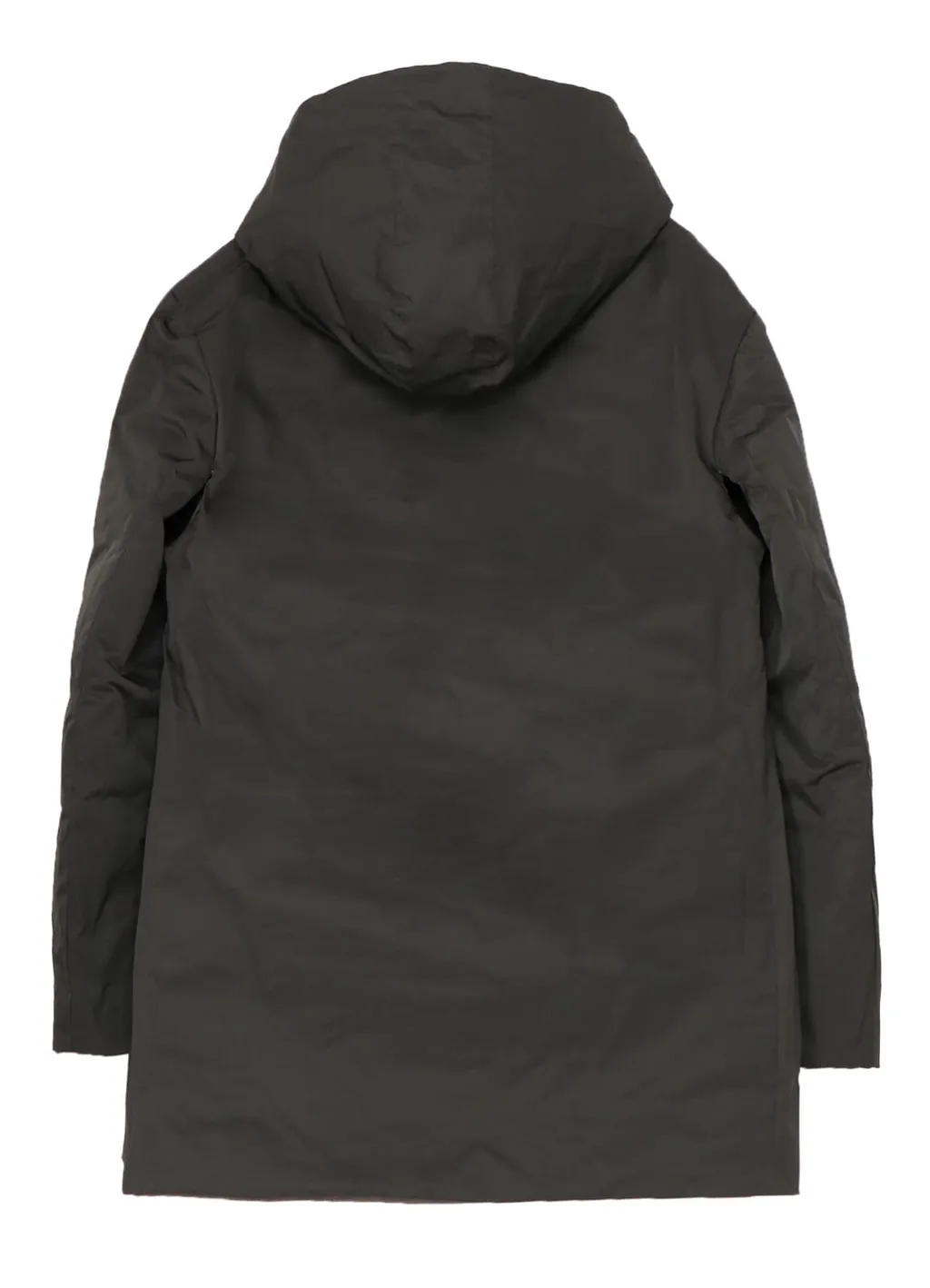 Silk Linen Diagonal Padded Hooded Jacket