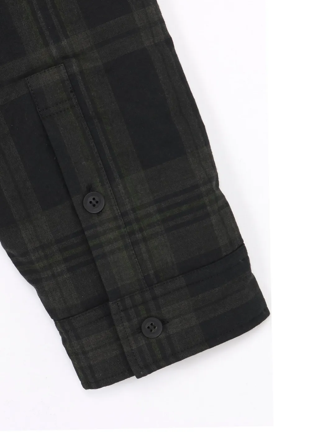 Ink Madras Plaid Padded Blouse