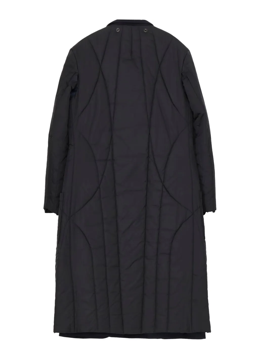 Navy Wool Gabardine One Button Jacket With Liner