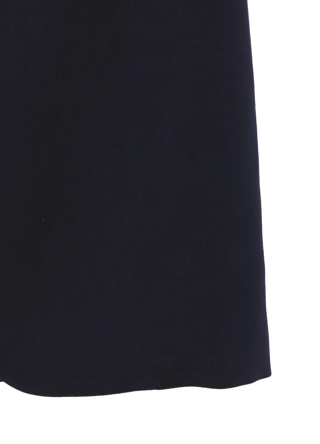 Navy Wool Gabardine One Button Jacket With Liner