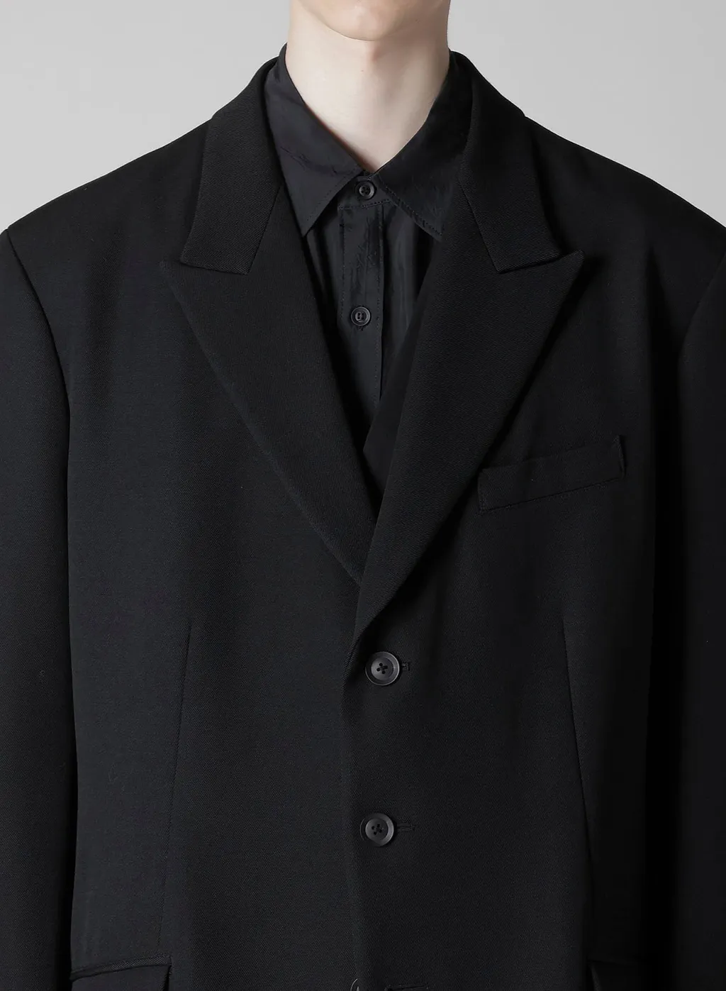 Army Gabardine 3 Buttons Peaked Jacket