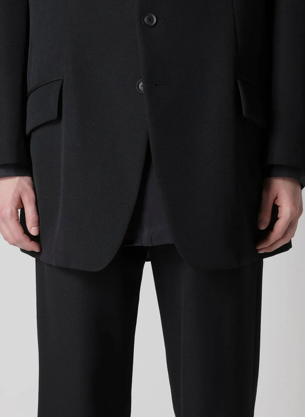 Army Gabardine 3 Buttons Peaked Jacket