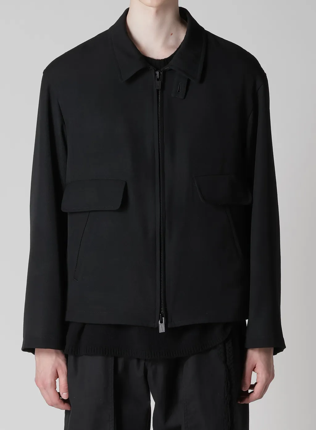 Army Gabardine Collar Tab Blouson