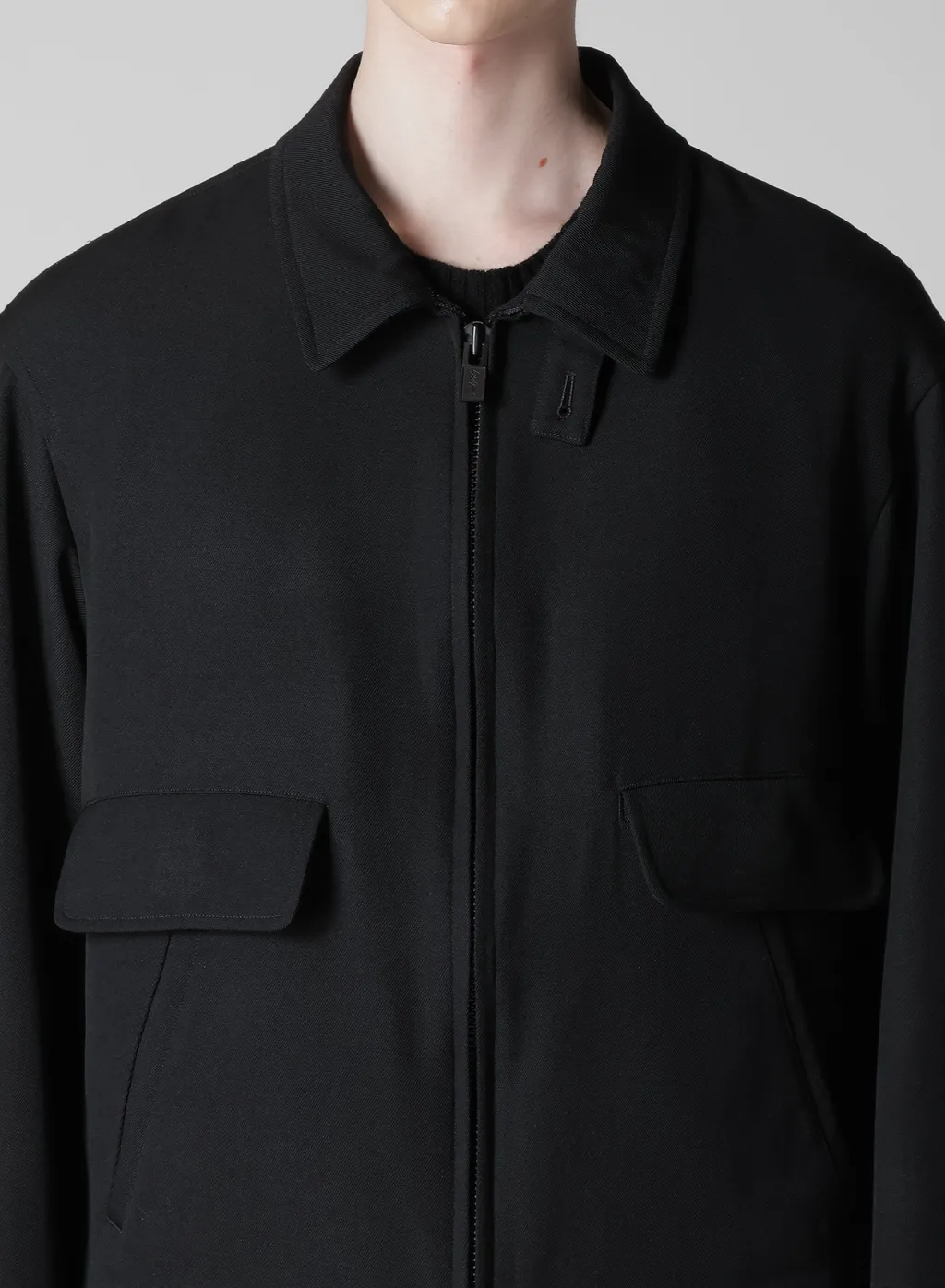 Army Gabardine Collar Tab Blouson