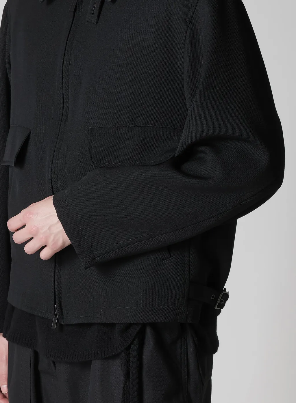 Army Gabardine Collar Tab Blouson