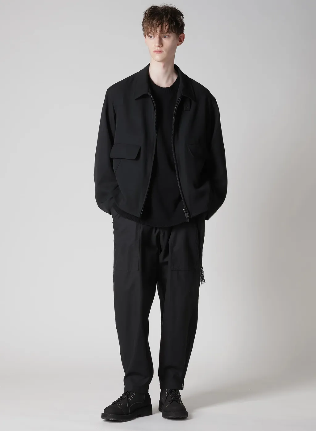 Army Gabardine Collar Tab Blouson
