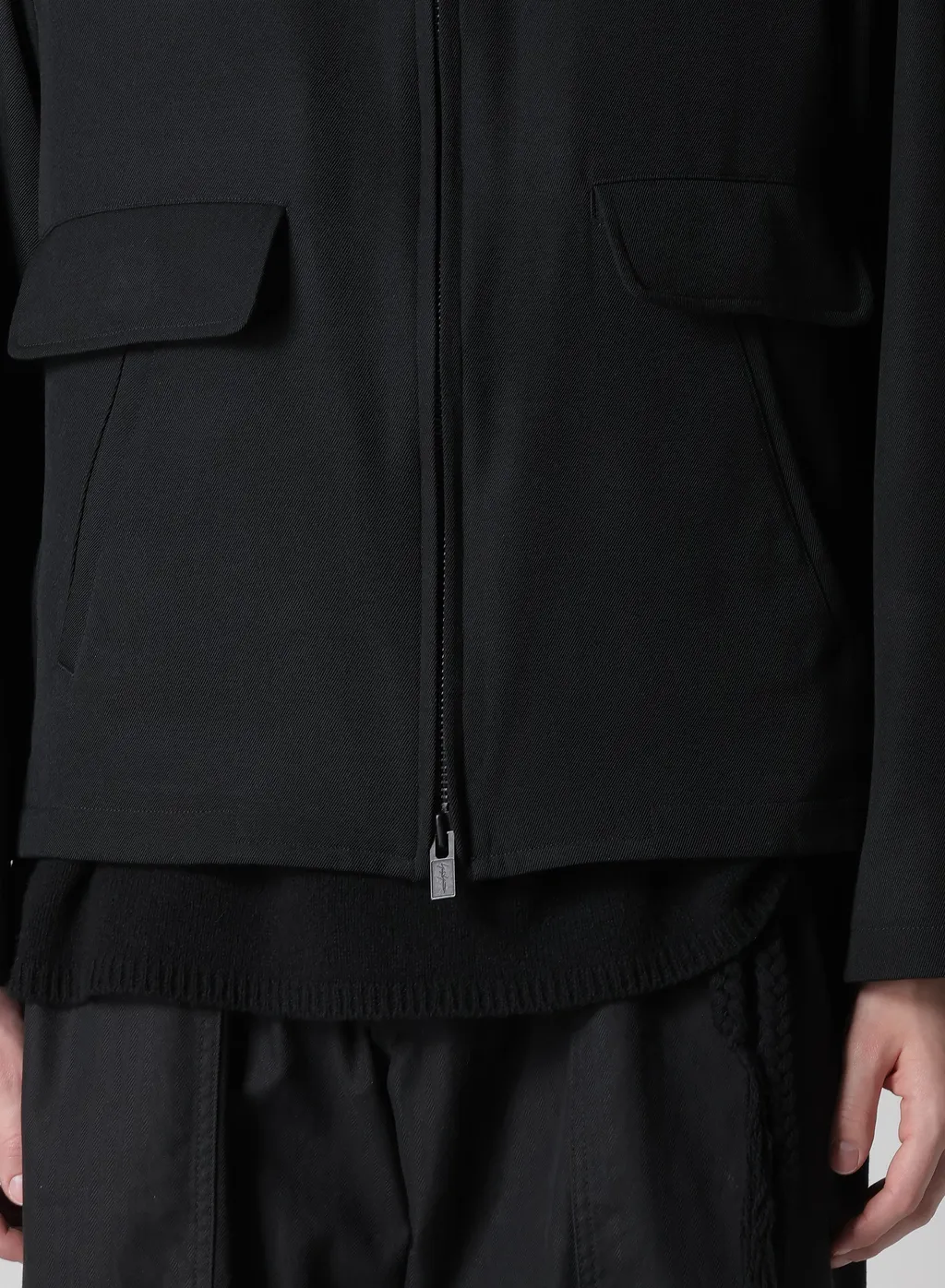 Army Gabardine Collar Tab Blouson