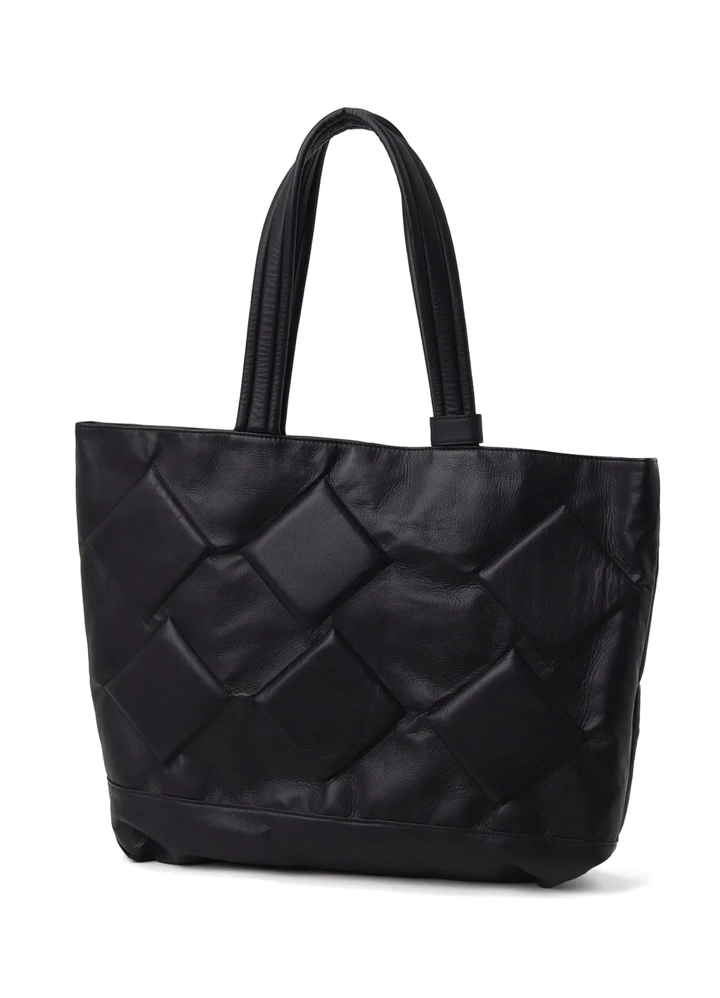 Garment Leather Padded Tote Bag