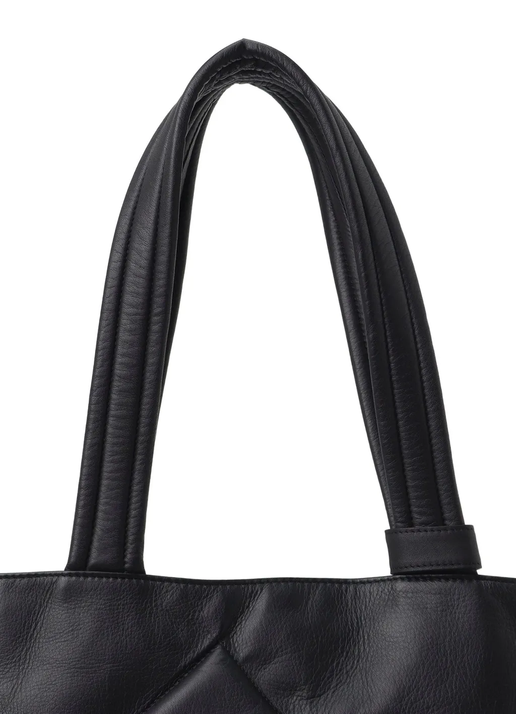Garment Leather Padded Tote Bag